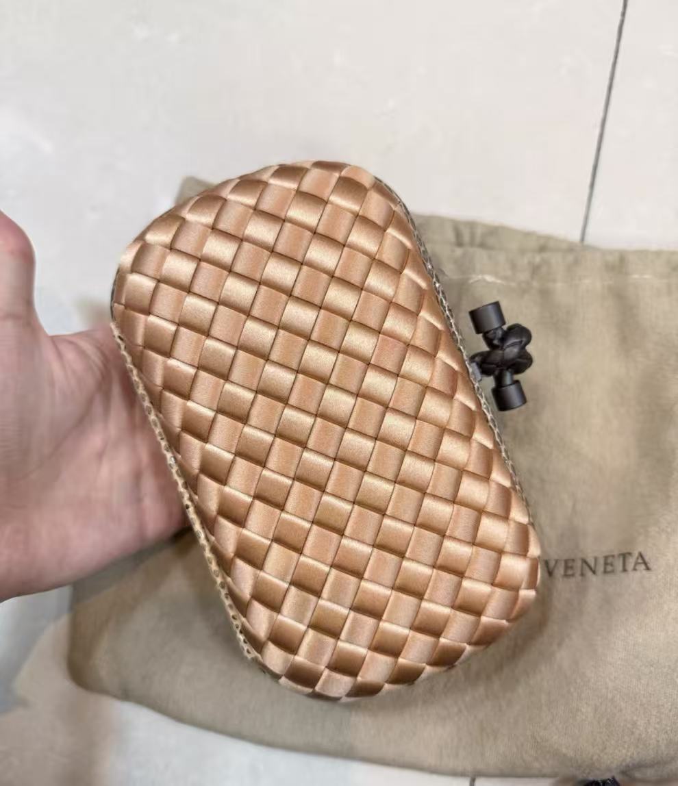 Bottega Venetta Satin Clutch