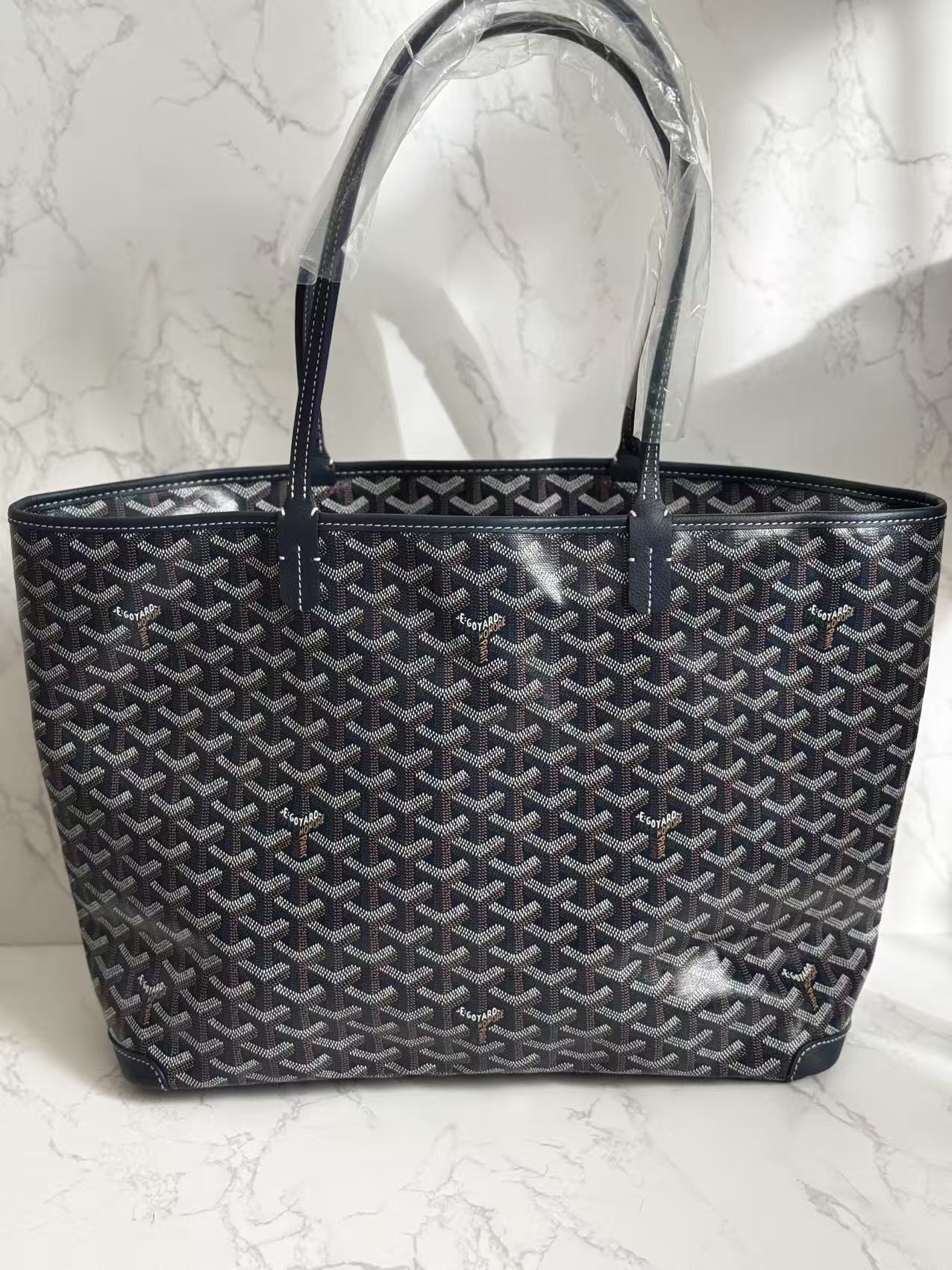 Goyard Navy Artois Tote MM
