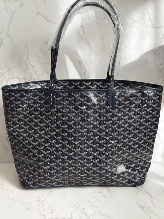 Goyard Navy Artois Tote MM
