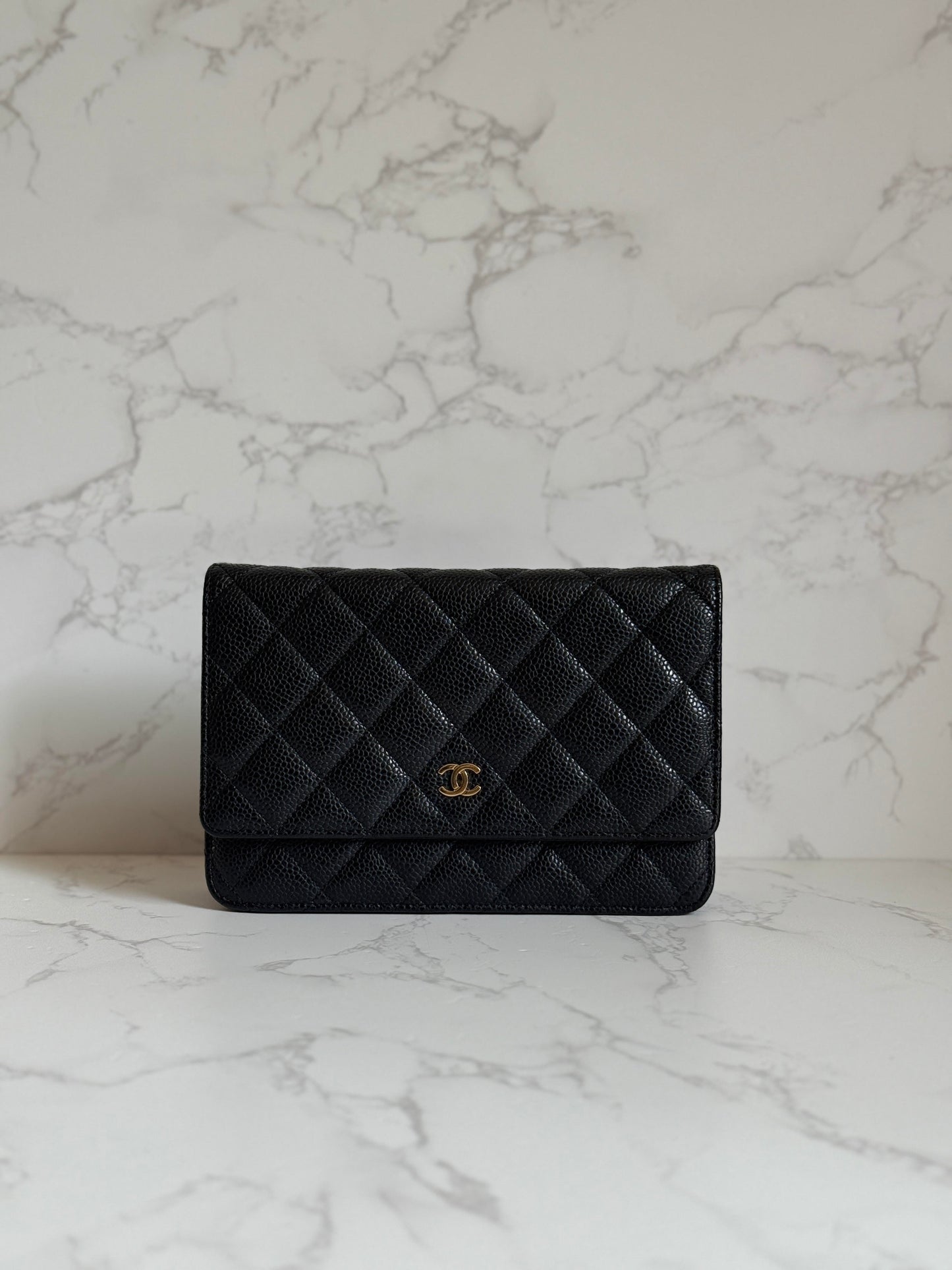 Chanel Black Caviar WOC w/ Gold Hardware 208886341