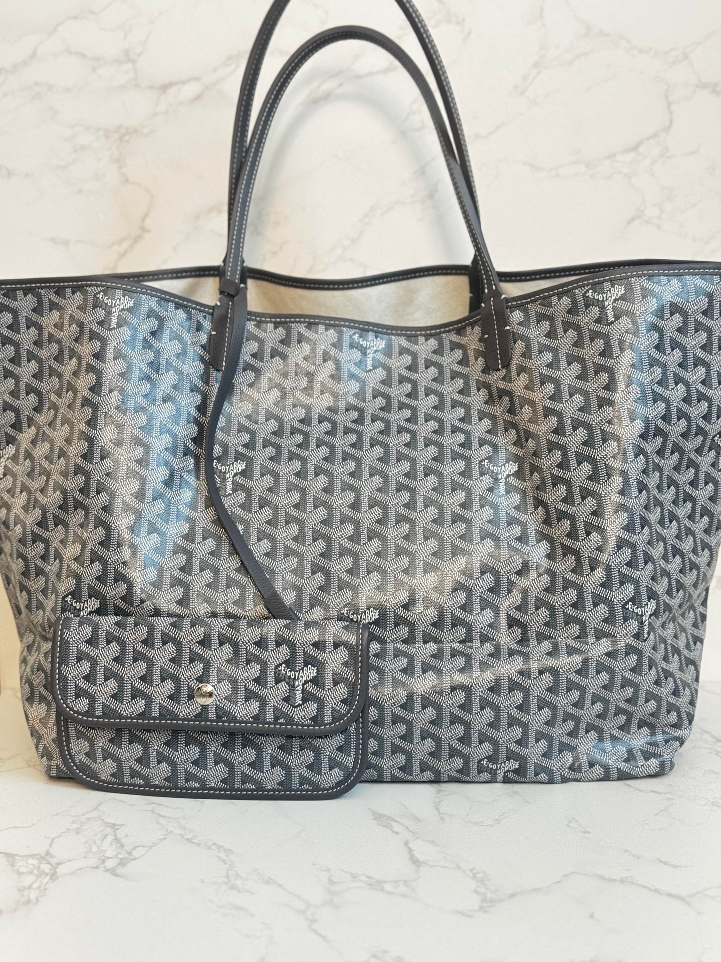 Goyard Grey Saint Louis Tote GM